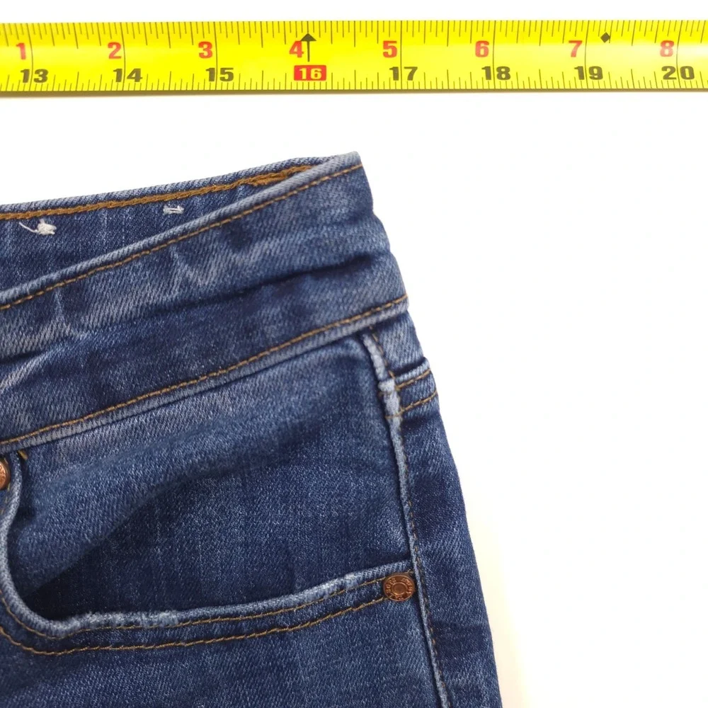 Talbots Womens Jeans Everyday Relaxed 8P Blue Annika Wash Stretch‎ Petite